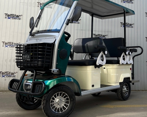 Електрическа четириколка GOLF-6 72V 23Ah 6-местна с покрив