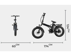 Електрически велосипед E-BIKE FATBIKE TELSTAR-20 MULTIPLIER 48V 20А 2025 снимка 153